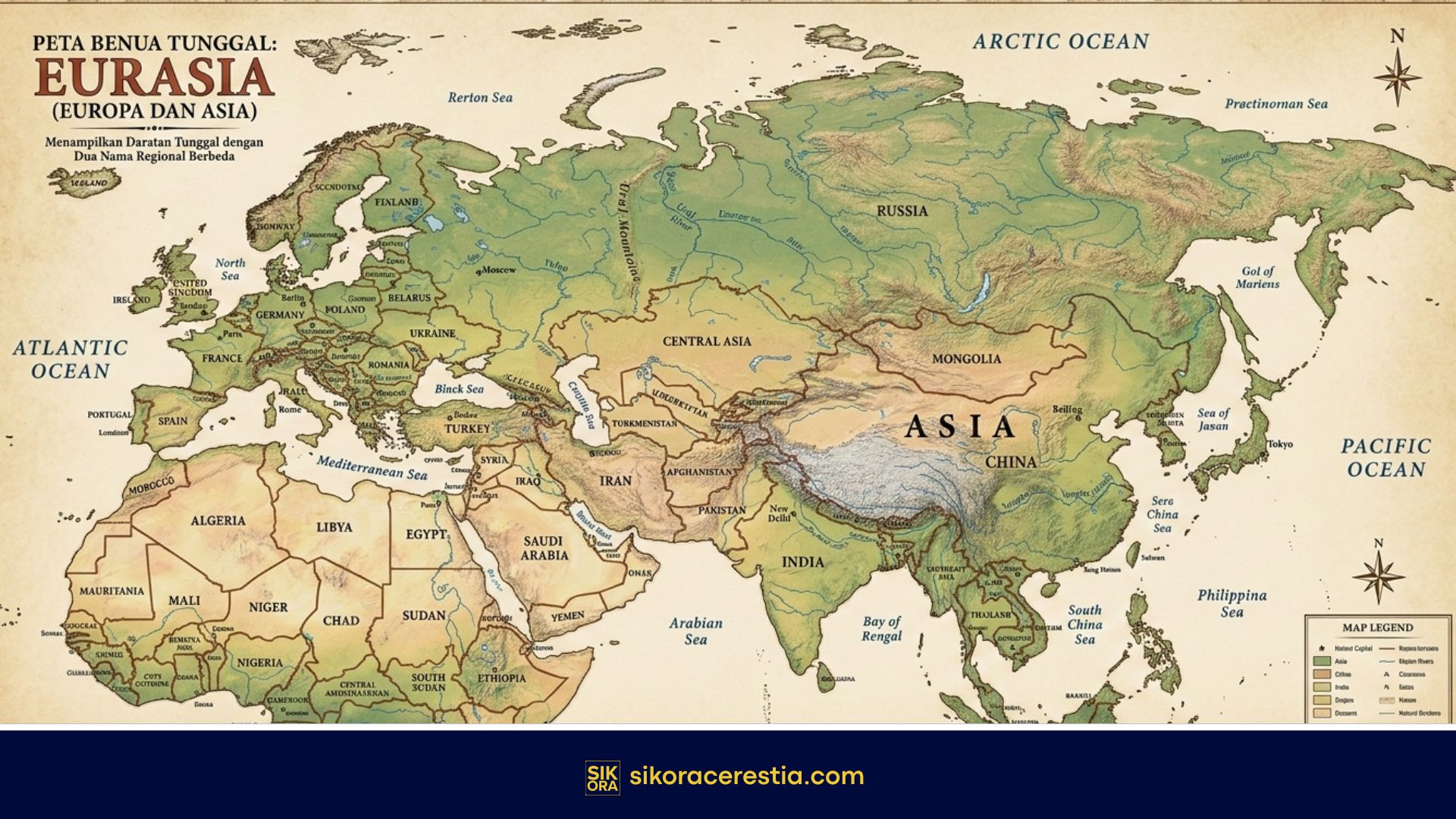 Mengapa Asia dan Eropa Terpisah Padahal Satu Lempeng?