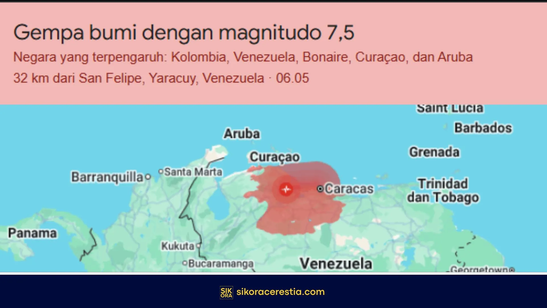 Gempa Dahsyat Guncang Venezuela, Puluhan Bangunan Runtuh dan Ratusan Korban Jiwa